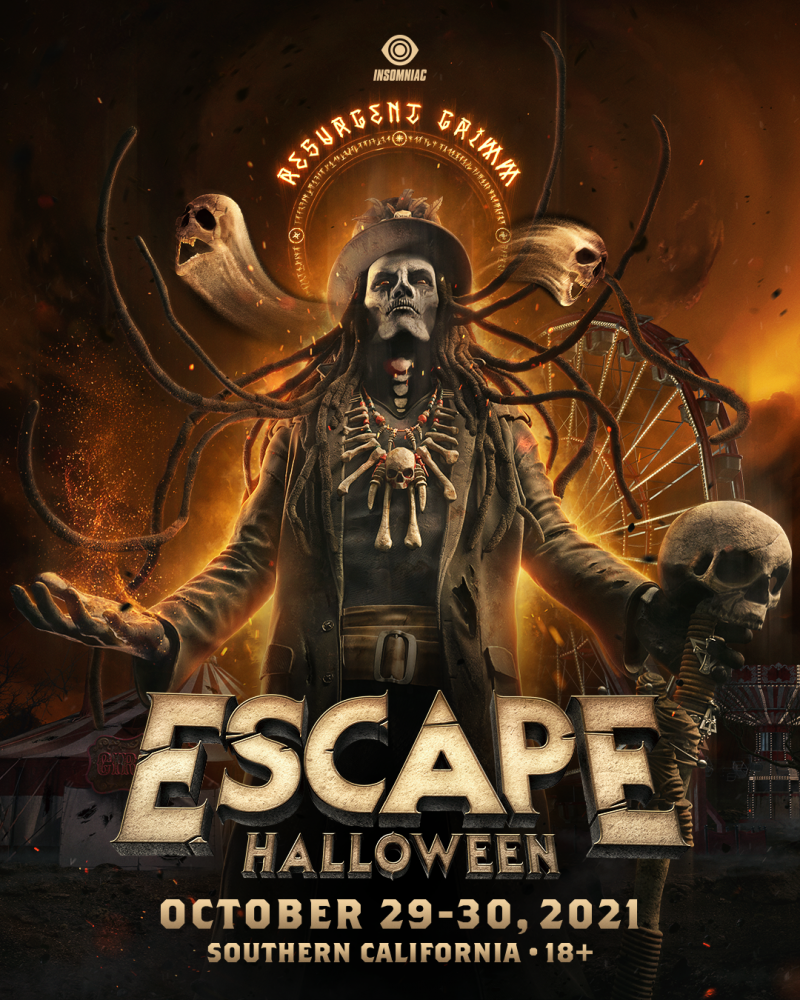 Insomniac Announces Escape Halloween 2021 EDM Maniac