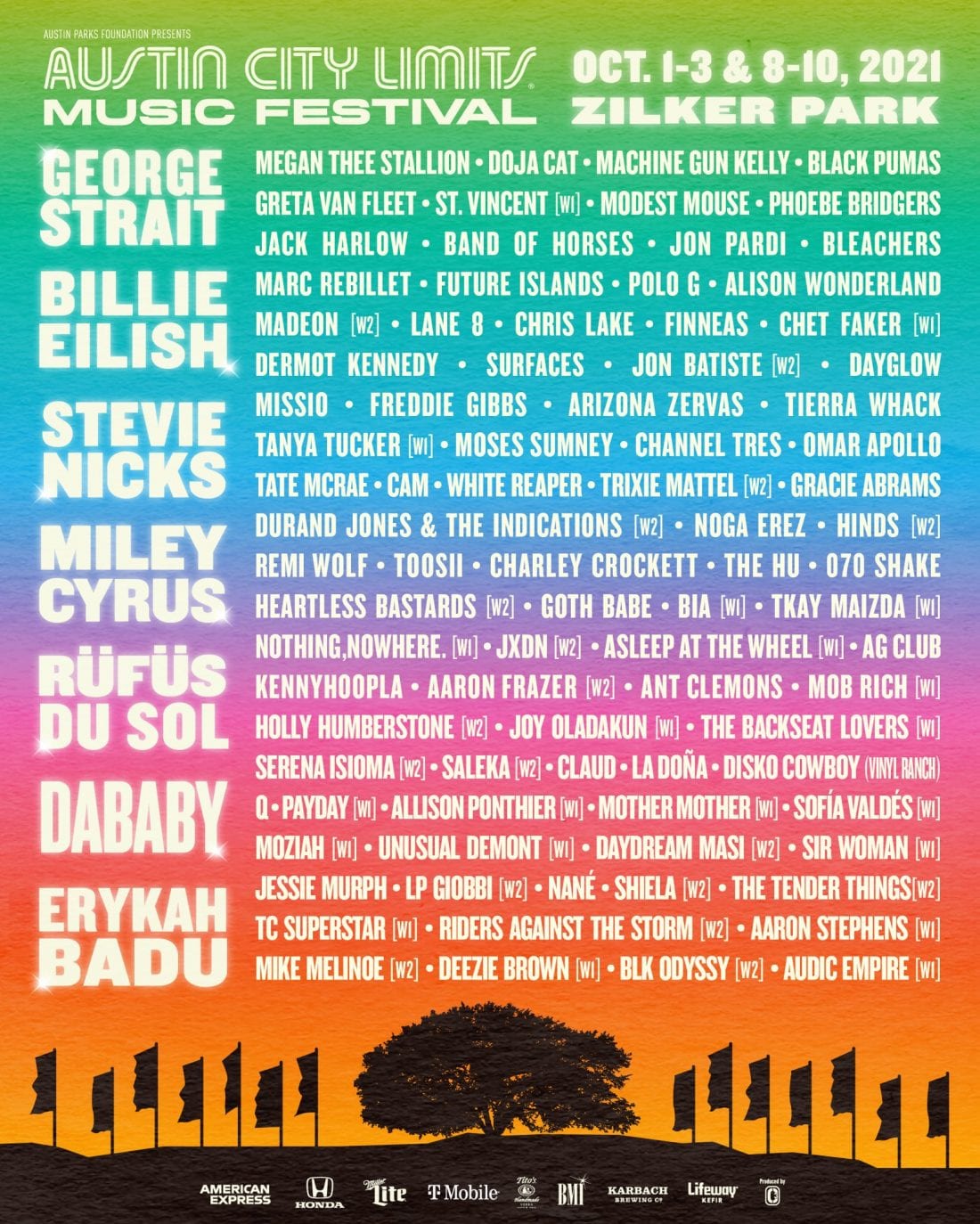 Austin City Limits Massive 2021 Lineup RÜfÜs Du Sol Chris Lake Edm Maniac 