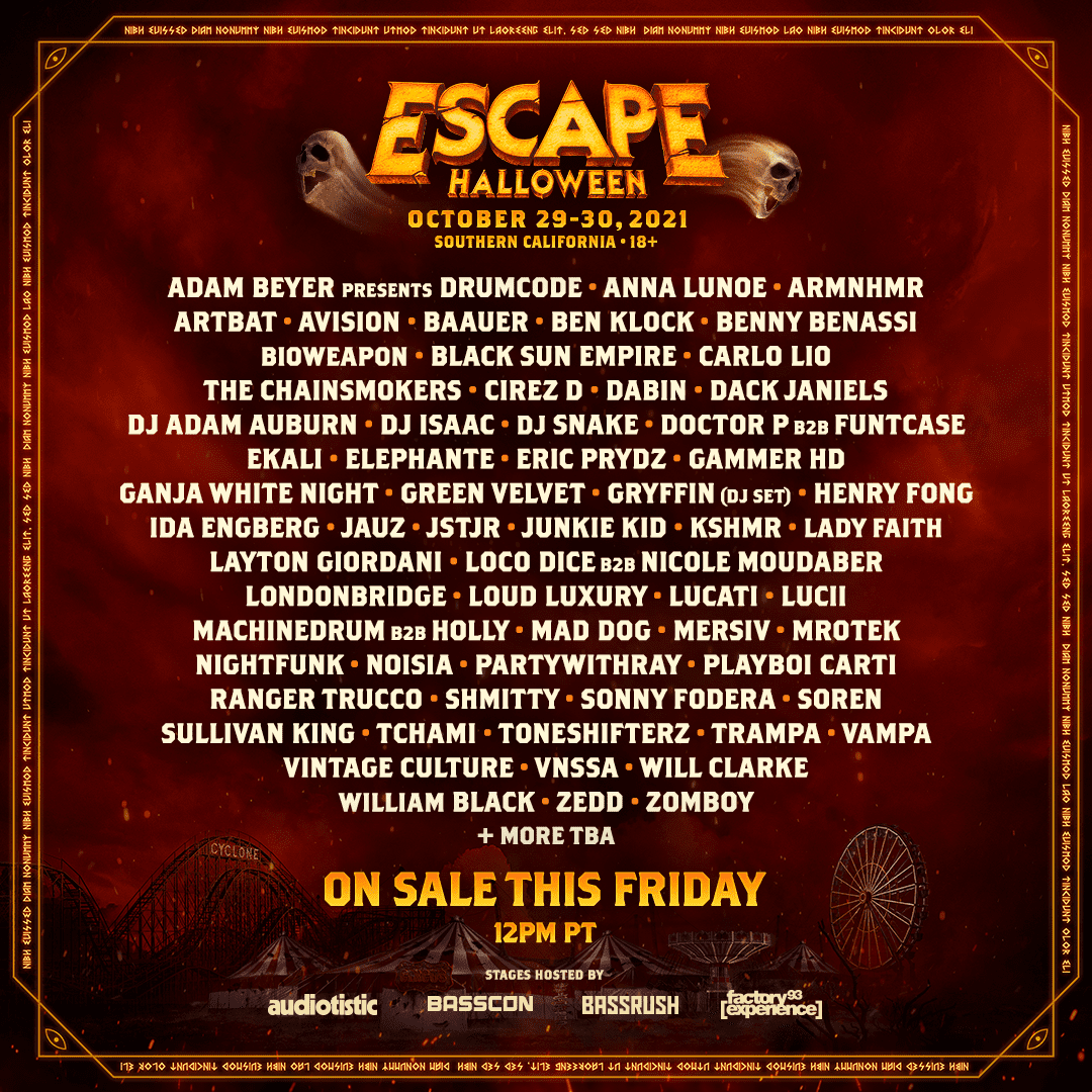 dj snake escape halloween