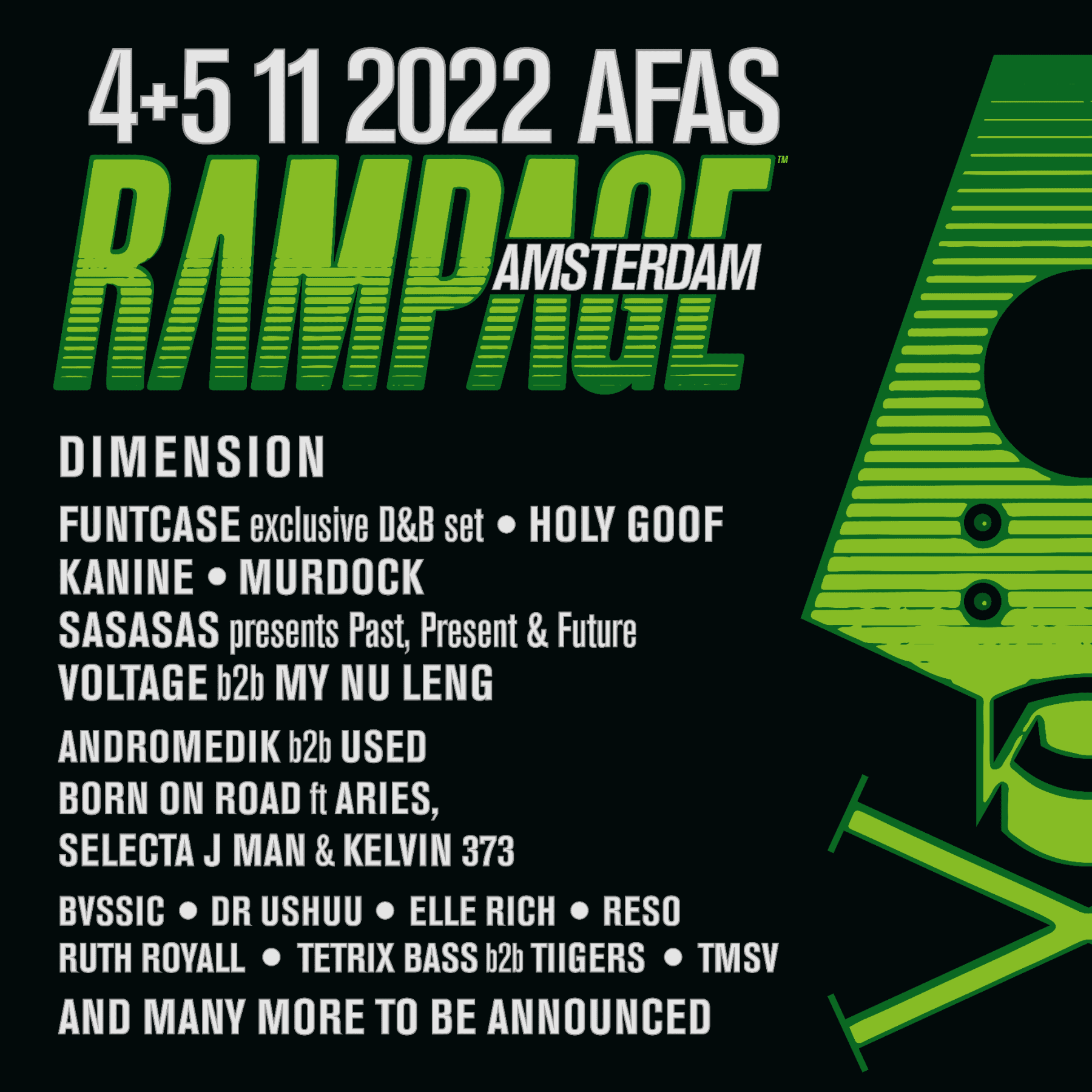 DnB Festival Rampage To Take Over Amsterdam With Dimension and Funtcase