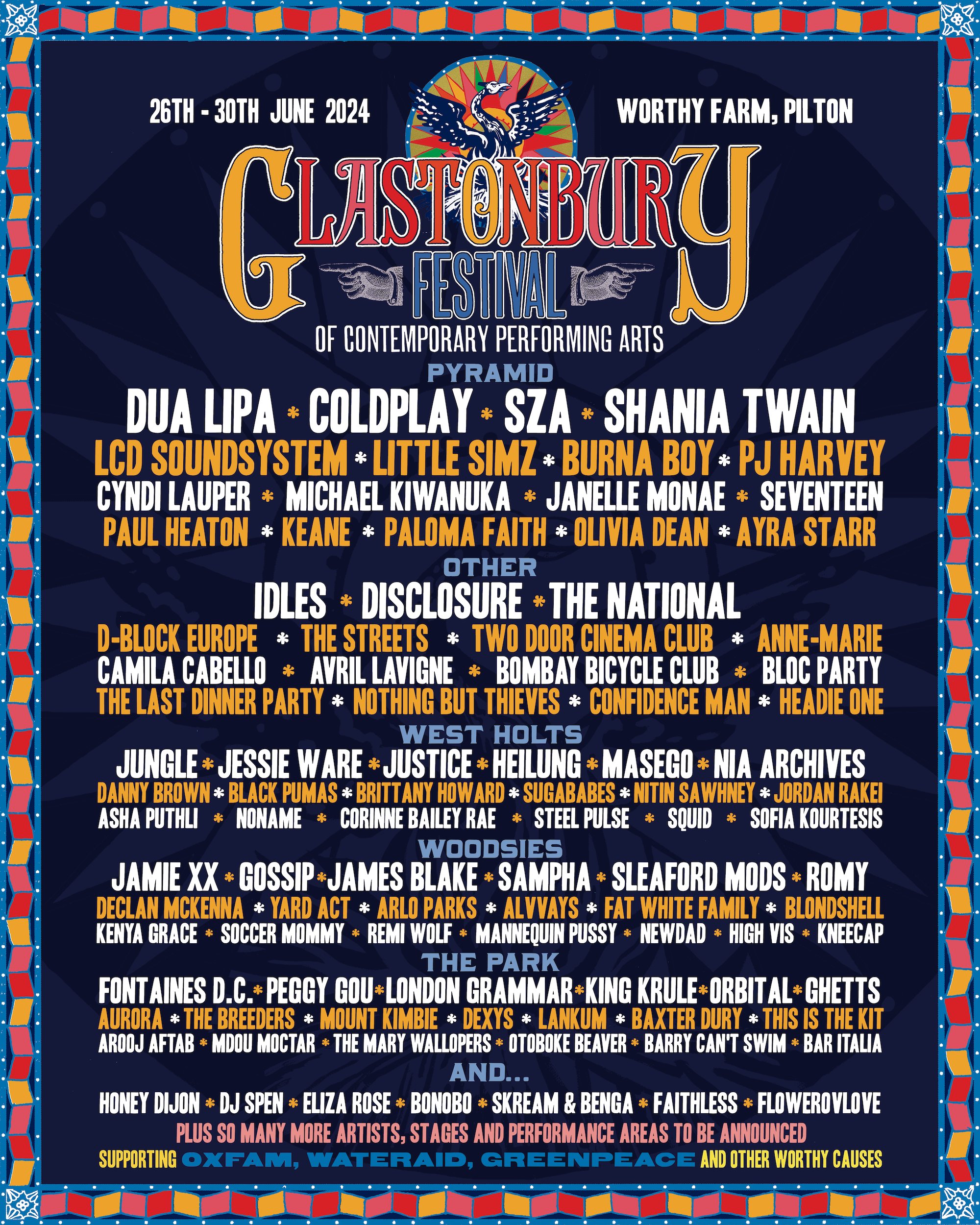 Glastonbury Unveils Phase One Lineup For 2025 edmnews