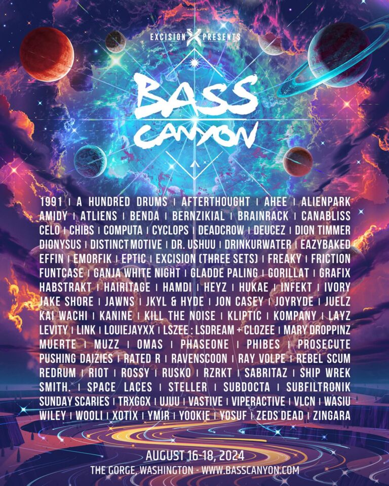 Excision's Bass Canyon Shares Lineup For 2024 At The Gorge - EDM Maniac