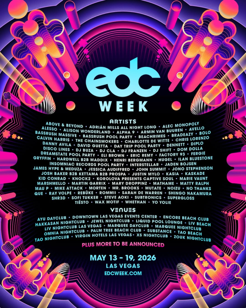 Insomniac Reveals Lineup For EDC Week 2026 - EDM MANIAC