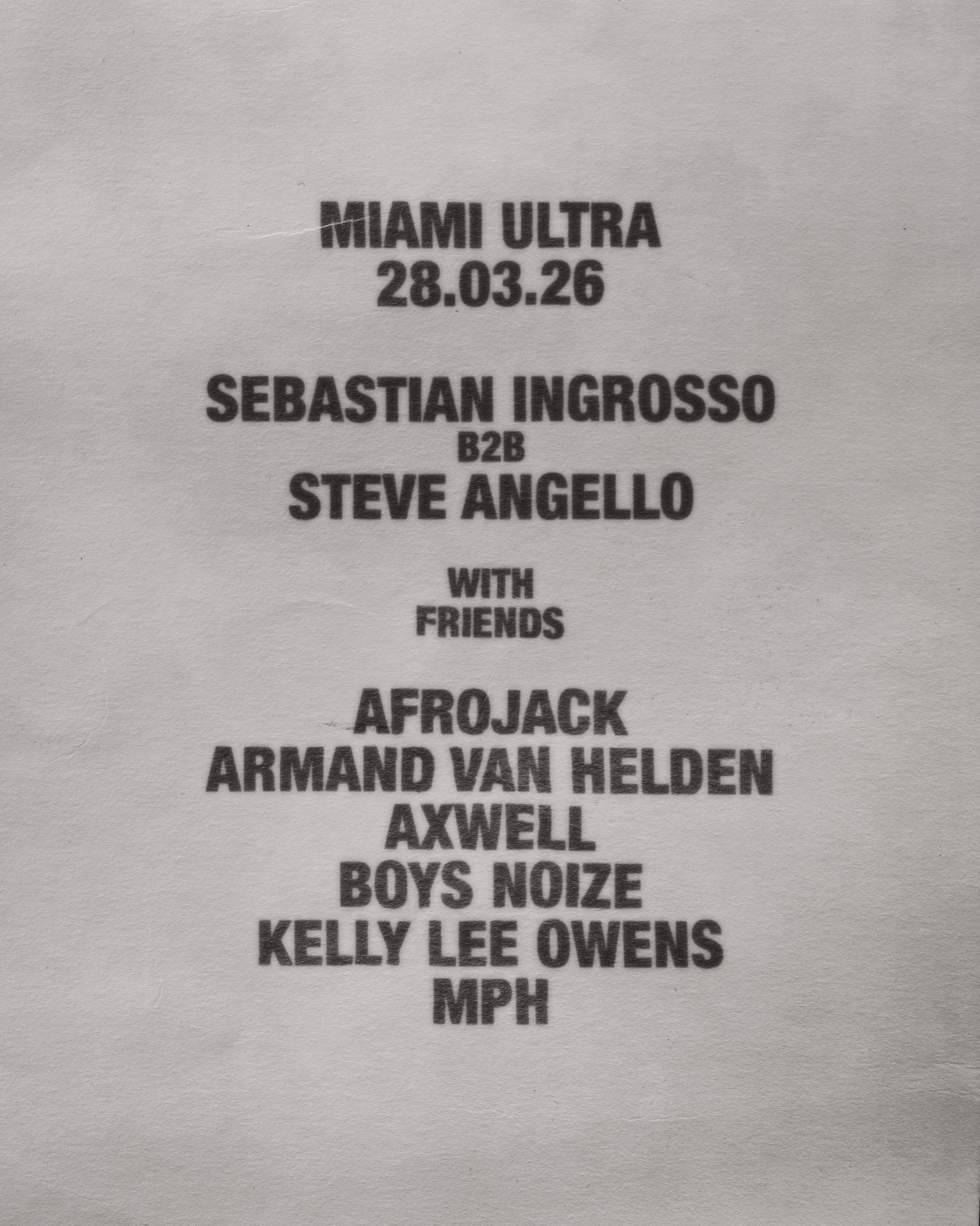 Swedish House Mafia Ultra Miami