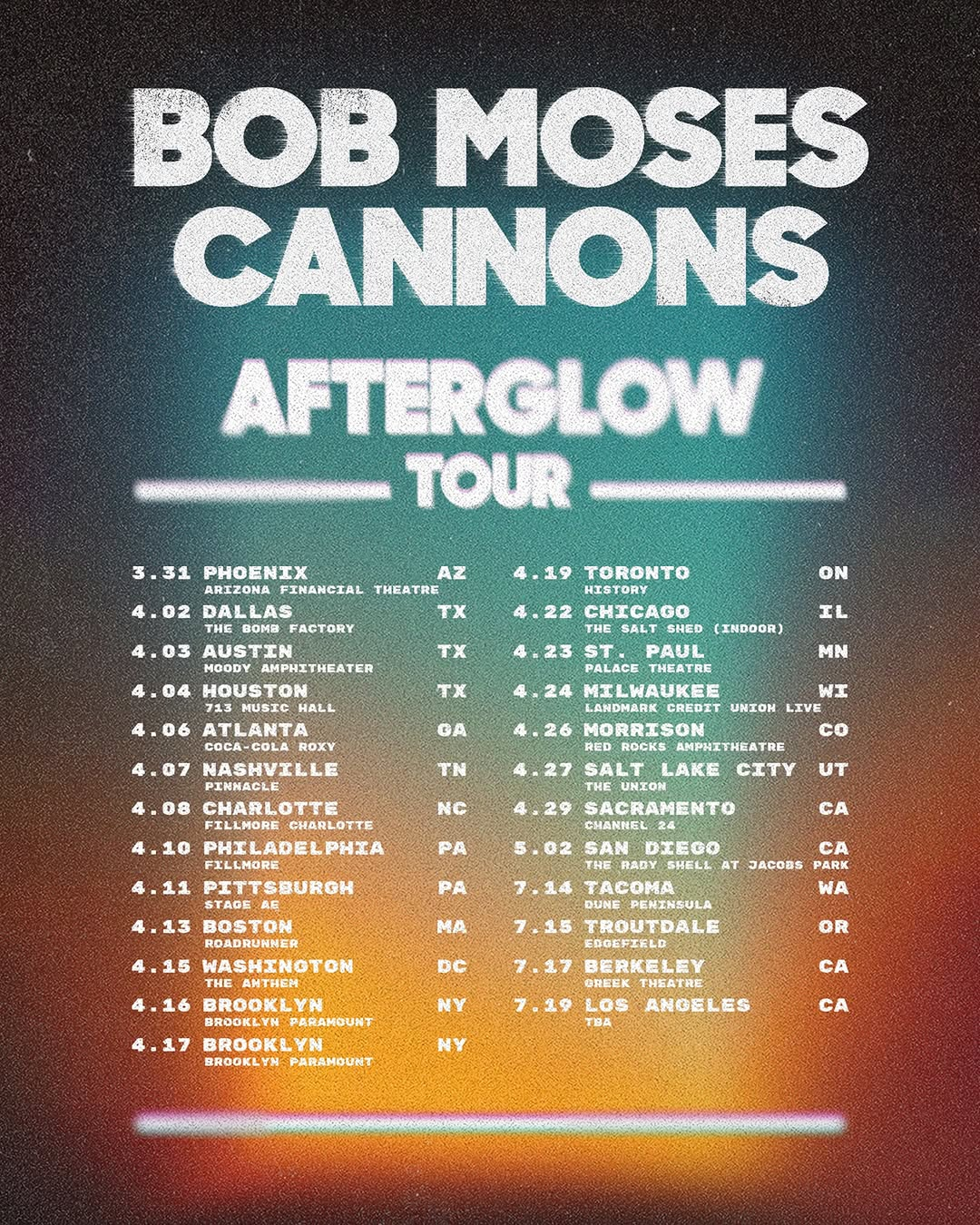 Bob Moses Cannons